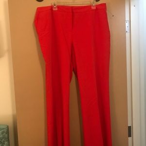 Red, Flare leg Women’s Dress Pants